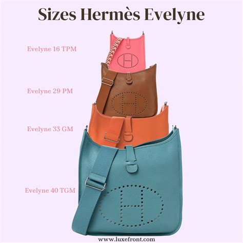 price hermes evelyne sizes|hermes evelyne size chart.